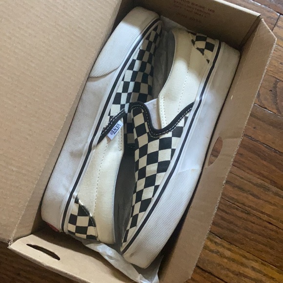 Vans size 5 in men 6.5 in women black and white - Picture 3 of 5